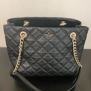 Kate Spade Used Black Handbag Purse w/ Matching Wallet